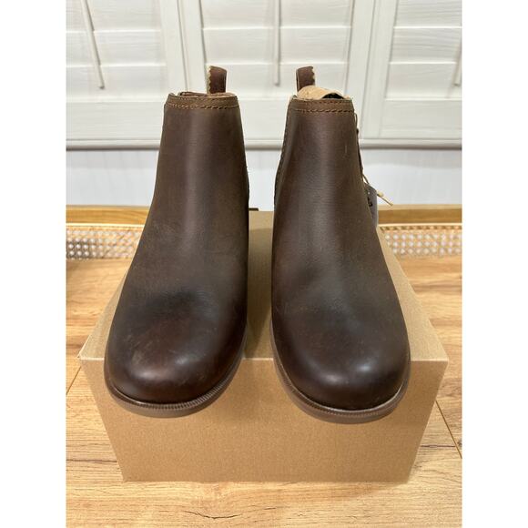 Teva Rapid Anaya Chelsea Brown Boots Waterproof Leather Size 9 NWOB Stylish Warm - Picture 4 of 12